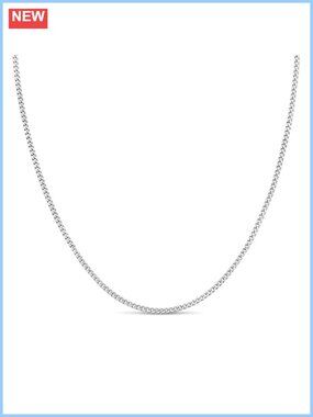 2mm Curb Chain Necklace 925 Sterling Silver 22 Inch Spring Ring Clasp